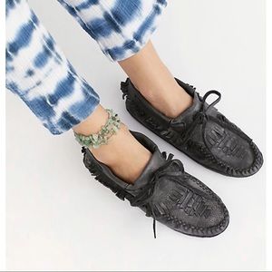 Free People Black Moccasin